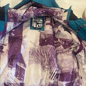Oakley Blue and Purple Ski Jacket